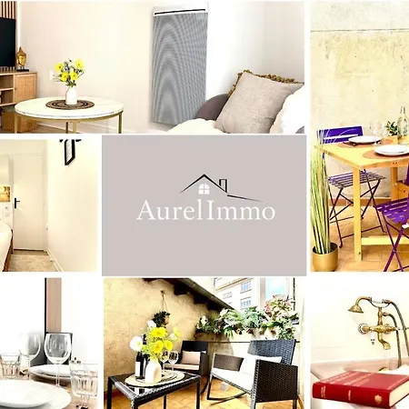 Lejlighed L'ecrin D'or - Elegant & Confortable- Idealement Situe En Centre-ville - Terrasse - Gare A 5 Min